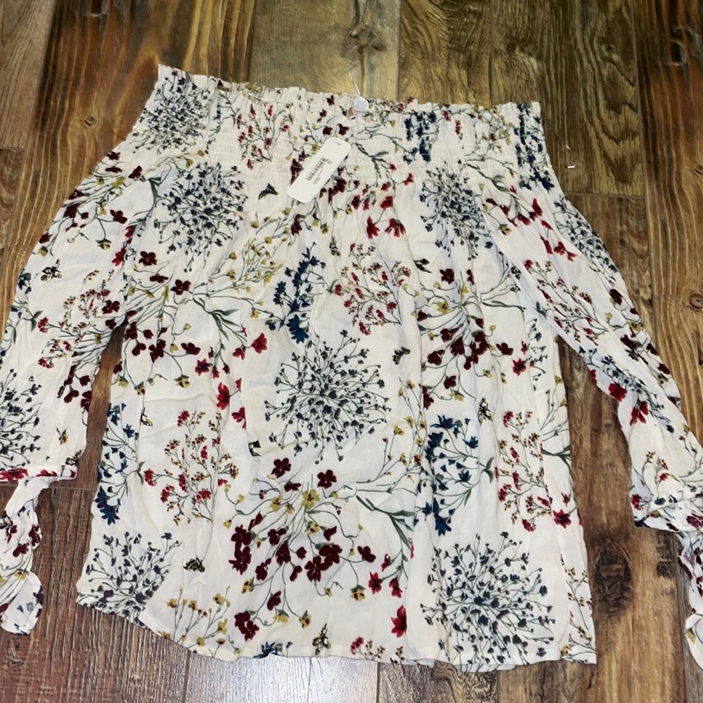 Charming Charlie off the shoulder shirt
